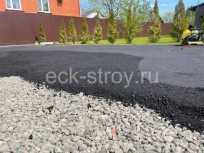 асфальтирование двора дачи